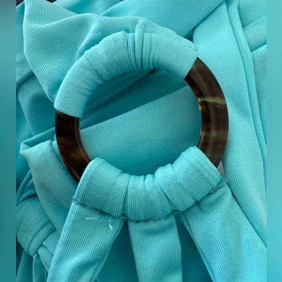 BECCA Color Code Plunge One-Piece Swimsuit blue - Picture 7 of 9